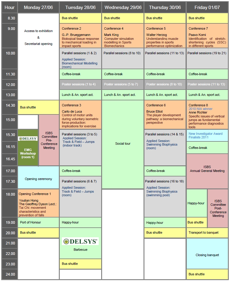 Tentative Programme